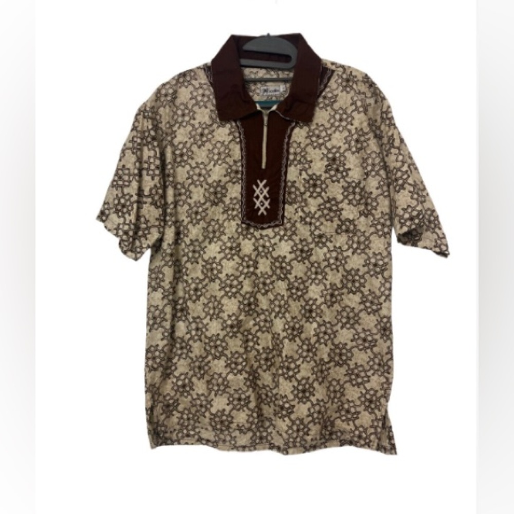 Wooden Aztec Quarter Zip Shirt
